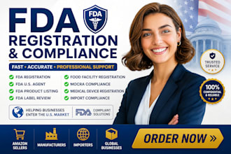 do fda registration, US agent, fda compliance, product listing and label review
