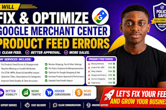 fix, optimize google merchant center product feed errors fix product feed issues