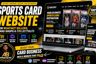build a wordpress website for sports card shops and whatnot sellers