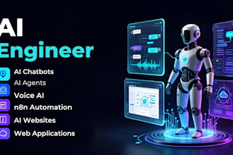 be ai engineer for ai chatbot, website, n8n, vioce, web application, agent