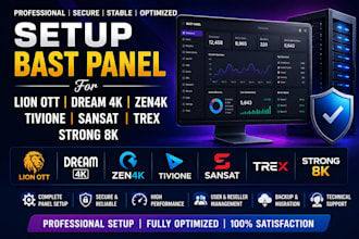 setup bast panel for lion ott, dream 4k, zen4k, tivione, sansat, trex, strong8k