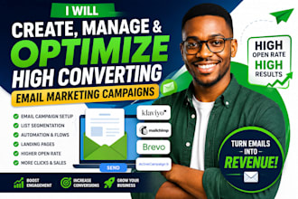create, manage, and optimize high converting email marketing campaigns