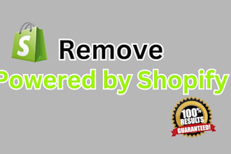 remove powered by shopify from shopify dropshipping store and management