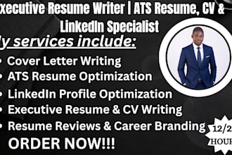 craft a executive resume and CV writing and linkedin profile
