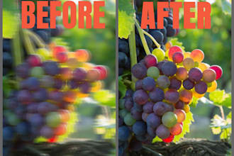 enhance blurry photo to 4k HD and restore old damaged photo