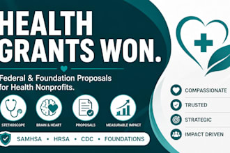 write federal health nonprofit grant proposals samhsa hrsa cdc funding