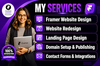 framer website develop framer website design framer landing page framer website