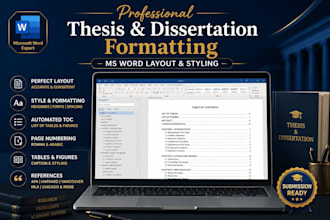 professionally format thesis dissertation apa mla harvard vancouver etc