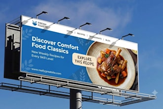 design modern digital vinyl banner, yard sign billboard or signage banner
