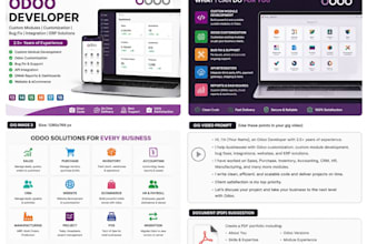 develop, customize, fix odoo erp modules and website