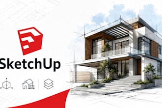 convert floor plan to sketchup 3d model, 3d floor plan rendering
