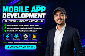 build mobile app development app developer flutter react native ai app creation