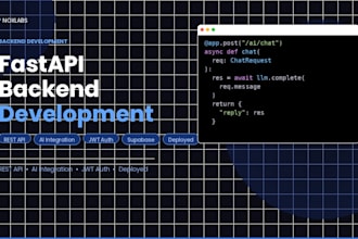 build a fastapi backend with rest API or ai integration