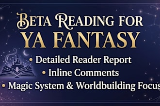 provide a detailed reader report for your ya fantasy novel