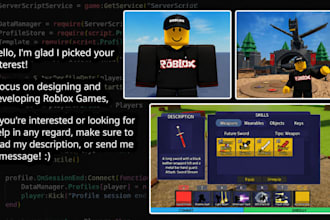 script any game or fix that you need, make game assets