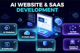 develop ai website, ai saas app, ai web application, ai software development