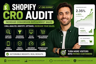 be shopify cro expert conversion rate optimization to increase shopify sales