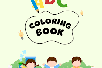make alphabet coloring book