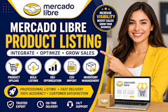 integrate mercado libre product listing to generate sales