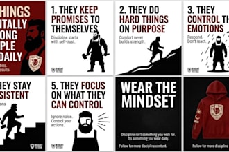 design engaging self improvement instagram carousel posts