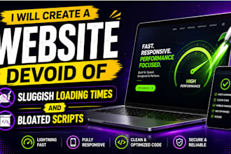 create a website devoid of sluggish loading times and bloated scripts