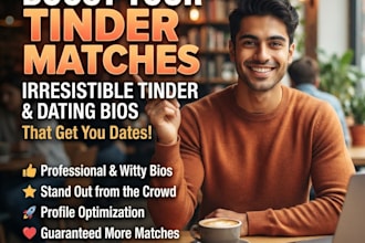 create your tinder bio and dating profile