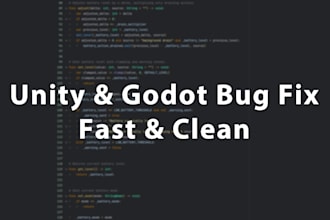 fix your unity or godot game bug fast