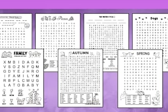 layout word search brain teaser book childrens education for puzzle brand owners