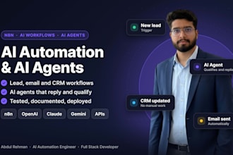 build n8n automation, n8n ai agent for lead generation, whatsapp and email