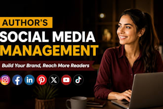 author social media manager instagram daily post amazon book promotion