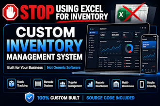 build custom inventory, warehouse management system for your business