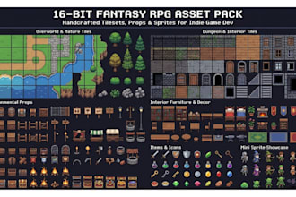 create 2d top down pixel art tilesets modular godot rpg maker game asset maps