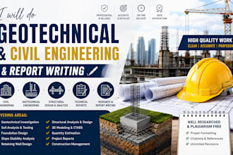 do geotechnical and civil engineering and report writing