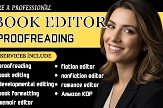 proofread memoir, fiction novels, developmental book editor, self help debut