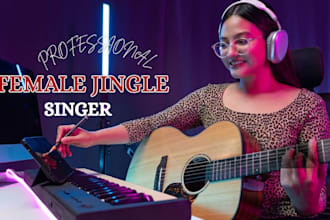 create, sing podcast jingle music rap jingle podcast intro female vocalist