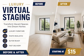 transform vacant property photos with virtual staging