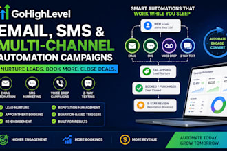 create gohighlevel email SMS and  multi channel campaigns that convert
