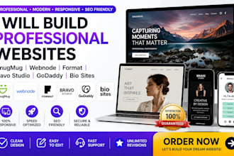 build durable smugmug webnode format bravo studio godaddy bio sites kit website