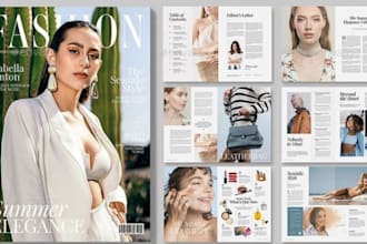 design fashion lookbook, product catalogue, brochure sell sheet line sheet