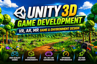 do level design, high and low poly environment PC mobile or webgl game in unity