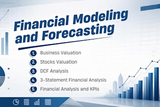 build a financial model with projections business valuation and dashboard
