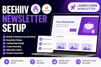 setup beehiiv substack account beehiiv newsletter  beehiiv landing page