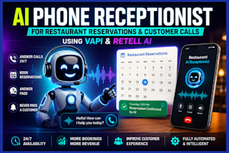 build ai phone receptionist for restaurant, bakery, cafe and bar using retell ai