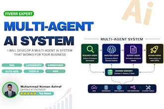 build ai multi agents using langgraph, crewai, or autogen