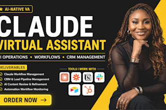 be your ai virtual assistant for claude workflows and admin support