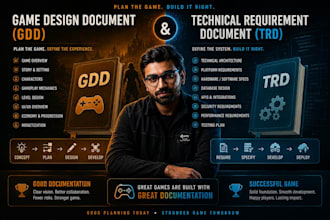 write a professional game design document gdd