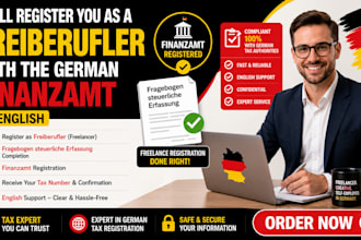 complete the fragebogen steuerliche erfassung for your german freelance reg