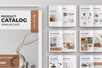 design product catalog, brochure, brand catalog lookbook sell sheet line sheet