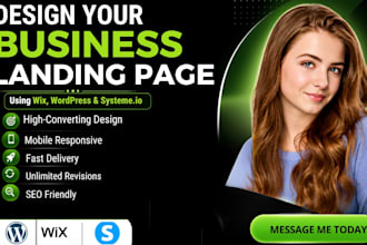 build a landing page that converts in wix or wordpress