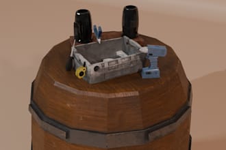 create high quality low poly 3d assets in blender